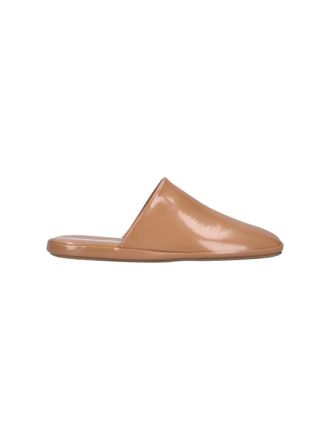 Calvin Klein Mules In Pelle Beige Hugh