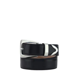 Khaite Womens Black Calf Leather Bos Taurus Regular Belt