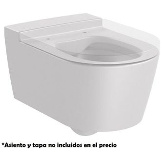 Roca Roca - Taza De Inodoro Suspendido Sin Tapa Rimless Round Inspira Color: Perla