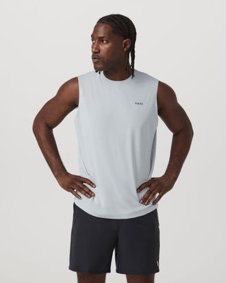 Vuori Clothing Sleeveless Viewpoint Muscle Tank Top 2.0 | Sky Grey | Medium