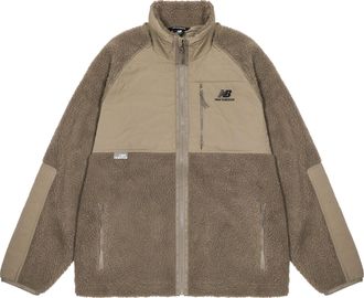 New Balance Lifestyle Cotton Warm Coat Asia Sizing Brown Beige AMJ23326-DRI