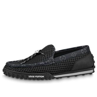 Louis Vuitton Racer Moccasins Shoes Black 1AAQVV