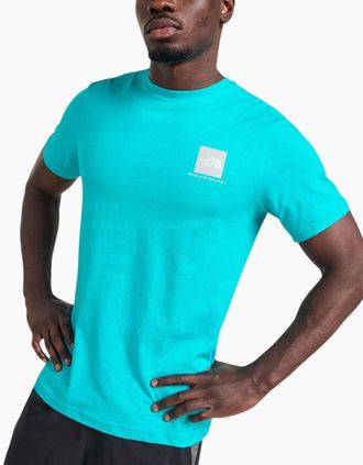 The North Face Mens The North Face Mens T-Shirt Cotton Tee - Blue - Size: 42