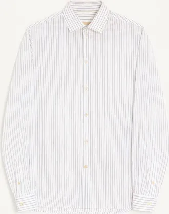 Valentino Valentino long-sleeved striped cotton and silk shirt