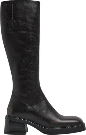 Miista Yumi Kniehoge Laarzen - Dames - Schoenen - Zwart - Maat: 36 EU Zijde
