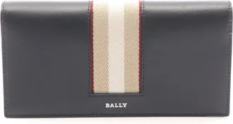 Bally Black Multi-Color Leather Long Wallet (Bi-Fold) (Pre-Owned)