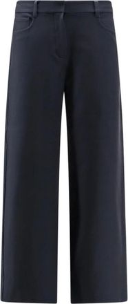 Max Mara Broeken, Dames, Blauw, XS, Katoen, Smmgela Wijde Broek
