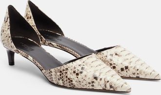 Le Monde Beryl Le Monde B&eacute;ryl Dakota snake-effect leather pumps