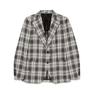 Tagliatore Blazers, male, Gray, Size: M Coffee Brown Blazer