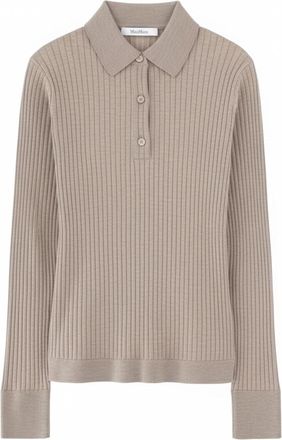 Max Mara Dames, Truien, Beige, Maat: L Zijde