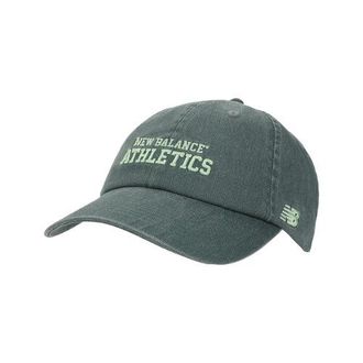 New Balance Unisex 6 Panel NB Athletics in Green Cotton, size OSZ