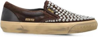 Golden Goose VCE Sneakers met Studs - Heren - Sneakers - Bruin - 44 EU - Leer - Schoenen
