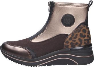 Remonte Boots - Dames - Enkellaarsjes - Bruin - 44 EU - Leer - Schoenen