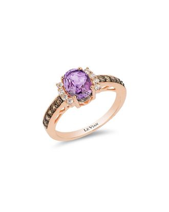 Le Vian Chocolatier 14K Strawberry Gold 1.32 Ct. Tw. Diamond & Amethyst Ring