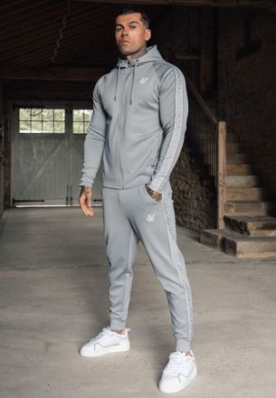 Siksilk Mens Grey Hoodie and Joggers Set XL