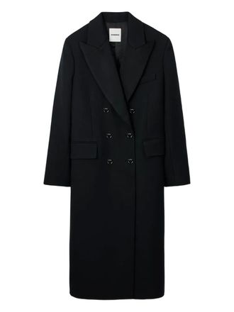 Sandro double-breasted coat - Black