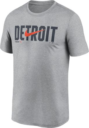 Nike Detroit Tigers Swoosh Legend Nike Mens Dri-FIT MLB T-Shirt in Grey | NKGK06GDG-RSQ