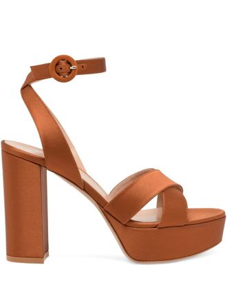 Gianvito Rossi 105mm Sabrina sandals - Brown
