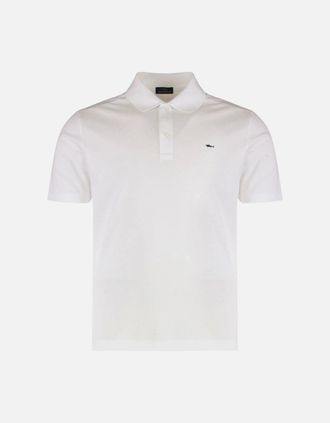 Paul & Shark Paul & Shark Mens Double cotton Piqu&egrave; polo shirt - White - Size: 44