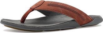 Olukai Tuahine Palm Mens Sandals Canoe/Rock : 11 D - Medium, Leather