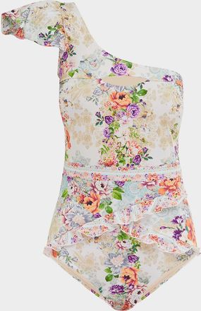 Aqua Blu Australia Monroe Asymmetric One-Piece Swimsuit