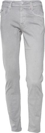 Sartoria Tramarossa Katoenen broek met vijf zakken - Grijs