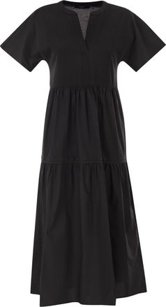 Max Mara Weekend Maxmara Wkdcapsula Cotton Jersey Ruffle Dress