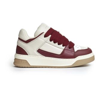 Hogan Bordeaux Sneakers met Plateauzool - Dames - Sneakers - Veelkleurig - 37 1/2 EU - Schoenen