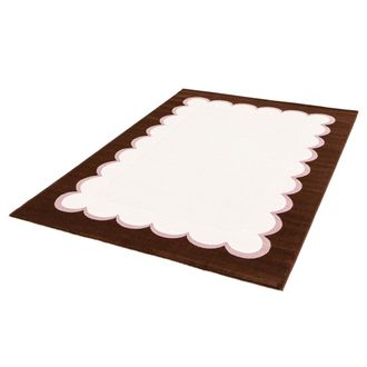 Sweeek Alfombra Interior Rosa Y Marr&oacute;n