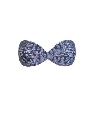 Change of Scenery Loryn Twist Bandeau Bikini Top in Tivara Patchwork at Nordstrom, Size X-Small