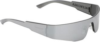 Balenciaga Sunglasses, female, Gray, Size: ONE SIZE Acetate Mono Rectangle Sunglasses