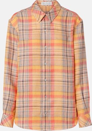 God's True Cashmere Camicia Twilight in lino con pietra di luna