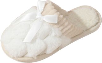 Generic Womens Plush Slippers Soft Fuzzy Sliders Festive Pattern Cheap And Comfortable Cute Animal/Funny Prints Uk Size Halloween/Christmas Printed