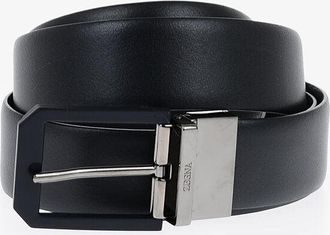 Ermenegildo Zegna Cintura in Pelle Reversibile 35mm Ermenegildo Zegna