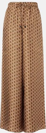 Max Mara Pantalones palazzo Clarino de sarga de seda