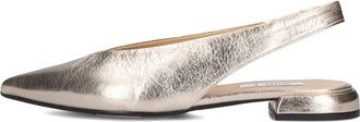 Notre-V Schoenen, Dames, Geel, 43 EU, Leer, Gouden Slingbacks