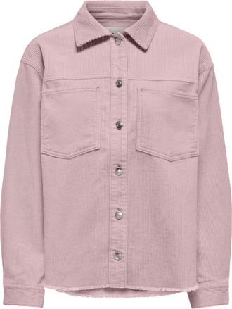 Only Hemdbluse ONLY ONLMAIKO-BITTEN L/S CORD SHACKET CC PNT, Damen, Gr. XL, burnished lila, Cord, Obermaterial: 100% Baumwolle, unifarben, loose fit normal
