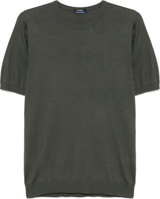 Barba T-shirt in seta - Verde