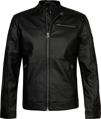 Petrol Industries Heren PU bikerjack Maverick - Zwart