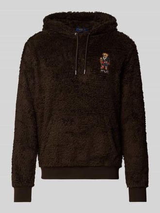Polo Ralph Lauren Hoodie aus Kunstfell in Dunkelbraun, Gr&ouml;&szlig;e S