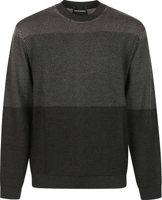 Emporio Armani Stijlvolle Gebreide Trui voor Mannen - Heren - Sweatshirts - Veelkleurig - M - Hoodies & sweatvesten