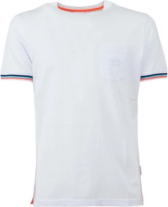 Sundek T-shirt Modello Finn - Heren - T-shirts - Wit - L - Katoen - Tops