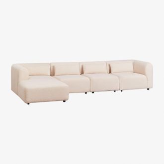 Sklum Sklum - Sof&aacute; Modular Chaise Longue Izquierdo De 4 Piezas Fogler