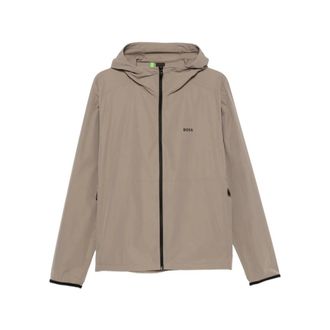 HUGO BOSS Jassen, Heren, Beige, M, Lichte Jas met Capuchon