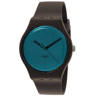 Swatch Dark Duality Quartz Blue Dial Watch SO29C100