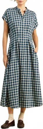 Trovata James Midi Dress In Blue