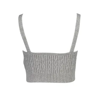 Tommy Hilfiger Cable-Knit Tank Top - Gray