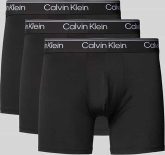 Calvin Klein Underwear Boxershorts mit elastischem Logo-Bund im 3er-Pack in Black, Größe XL