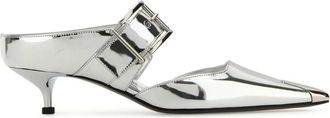 Alexander McQueen Alexander Mcqueen Punk 40mm Mirrored Mules, Brand Size 38 ( US Size 8 )