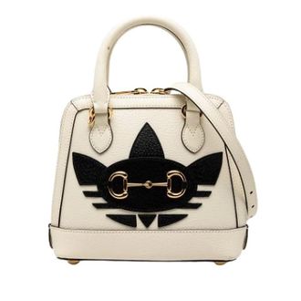 Gucci Pre-owned Horsebit 1955 Satchel - Dames - Pre-owned - Beige - Maat: ONE Size Leer